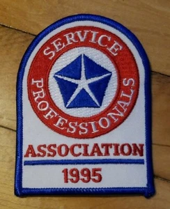 Vintage Mopar 1995 Service Professionals Association Patch* New Dodge Plymouth - Picture 1 of 2