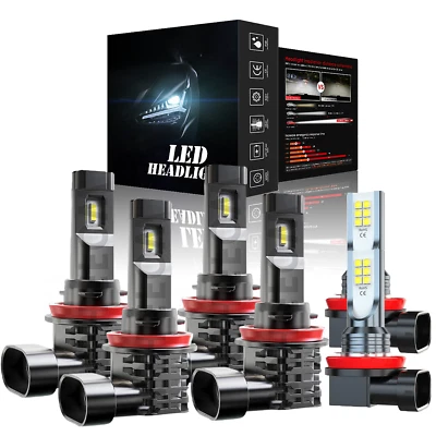 For Chevrolet Impala Limited 2014-2016 LED Headlight Bulbs Hi-Lo Beam +Fog Light - Изображение 1 из 4