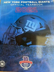 2021 NEW YORK GIANTS YEARBOOK NFL FOOTBALL PROGRAM SUPER BOWL CHAMPIONS 280 PG.' - Picture 1 of 1