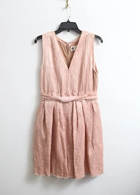 EUC Sz 40 Women's Lanvin Light Pink Silk Lined Boho Day Dress - Image 1 of 4