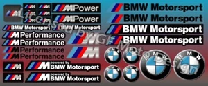 Juego de calcomanías adhesivas BMW Motorsport M Power 53 Performance serie 3 5 7 M5/105 - Imagen 1 de 2