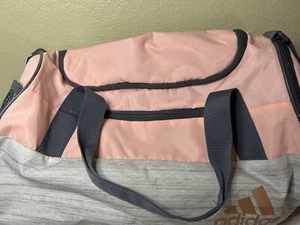 Gym Bag Adidas Gym Duffel Bag  Pink and Grey - Picture 1 of 13