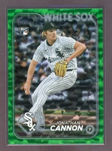 2024 Topps Update GREEN CRACKLE FOIL 101/499 Jonathan Cannon Chicago White Sox - Picture 1 of 1