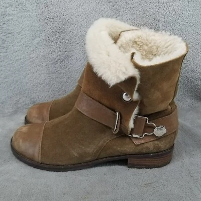 Matt Bernson Shoes Womens Size 8.5 Brown Suede Tundra Boots - Image 1 of 4