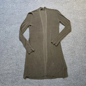 Eileen Fisher Cardigan Womens Small Brown Tencel Open Knit Duster Long Capsule - Picture 1 of 11