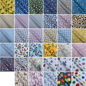 Brushed Winceyette Printed Cotton Woven Soft Fleece Flannelette Blanket Fabric - Picture 1 of 176