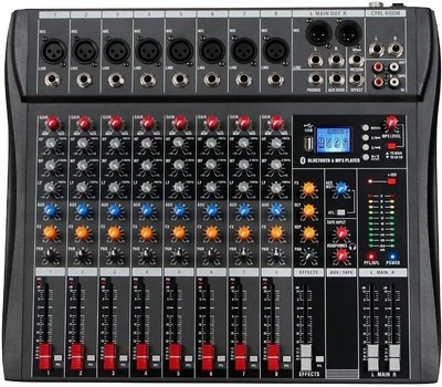 DA8 Mixer audio professionale Scheda audio Bluetooth Console Interfaccia di - Immagine 1 di 4