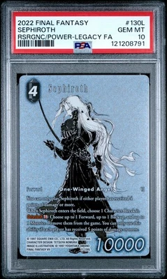 2022 FFTCG Resurgence of Power Sephiroth Legacy Full Art 130L PSA 10 Gem Mint - Image 1 of 2