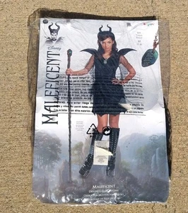 Disguise Disney Maleficent Deluxe Girls Halloween Costume Set Tween Jrs 7-9 - Picture 1 of 1