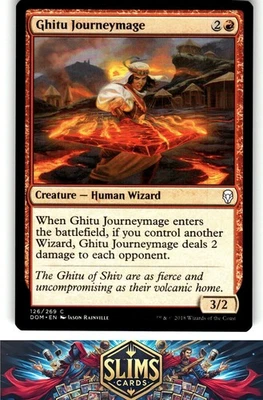 Magic the Gathering MTG Dominaria Ghitu Journeymage #126 Buy 2 Get 1 - Image 1 of 2