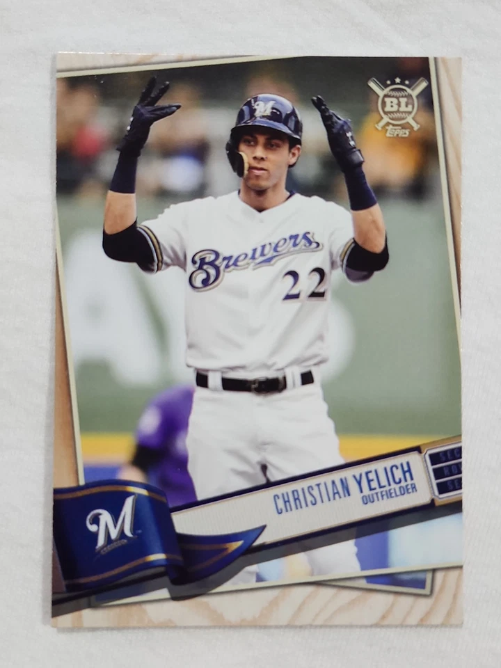 2019 Topps Big League Christian Yelich #300 Milwaukee Brewers - Image 1 of 2