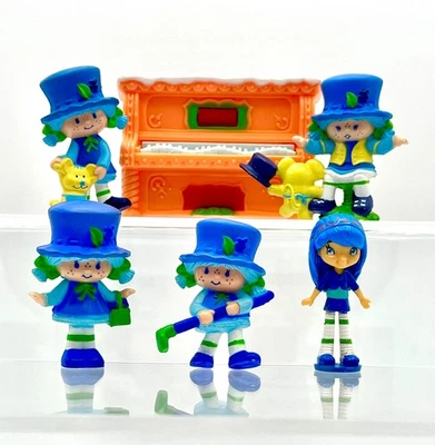 Juego miniatura de lujo Strawberry Shortcake Blueberry Muffin & Cheesecake años 80 Foto 1 de 4