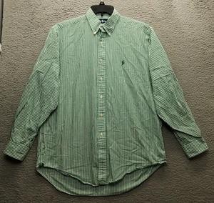 Camisa de Vestir Ralph Lauren Para Hombres 16 Multi Rayas Yarmouth Pony Logo Abotonada - Imagen 1 de 9