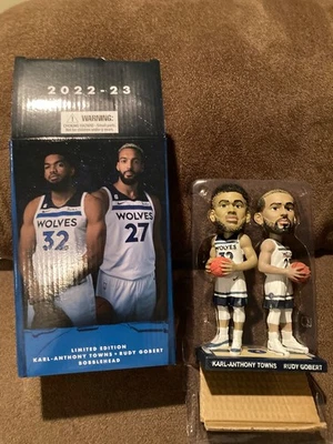 Karl-Anthony Towns/Rudy Gobert Limited Edition Timberwolves Bobblehead SGA - Image 1 of 2