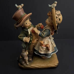 Anri Carved Wood My Heart Is Yours Figurine #490/750 Limited Ed. VTG Gently Used - Picture 1 of 16