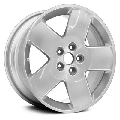 For Audi A8 Quattro 03-10 Alloy Factory Wheel 5-Spoke Bright Silver 18x8.5 Alloy - Image 1 of 3