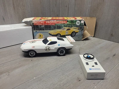 1970’s LaTrax Alpha RCX Remote Controlled Car Whute COLOR VINTAGE - Image 1 of 4