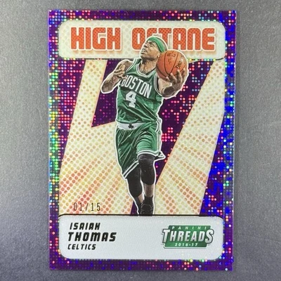 ISIAH THOMAS 2016-17 PANINI THREADS #13 HIGH OCTANE PURPLE DAZZLE 🔥SSP 01/15🔥 - Image 1 of 2