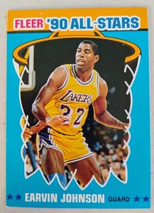 1990 FLEER ALL STARS EARVIN MAGIC JOHNSON #4 LAKERS - Picture 1 of 2