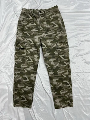 Ana новый подход, зеленый камуфляж грузовой брюки, эластичный пояс и кнопка, женщин 12 - Изображение 1 из 4
