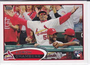 Adron Chambers St. Louis Cardinals 2012 Topps Rookie Card - Picture 1 of 1