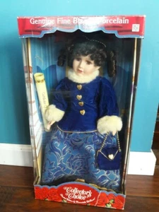 Collectors Choice ~ Biskuitporzellan Puppe von Donnatella D'eRoma. Braune Augen & Haare - Bild 1 von 4