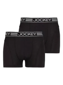 Jockey Microfiber Active 2-Pack Trunks - Black - Picture 1 of 1