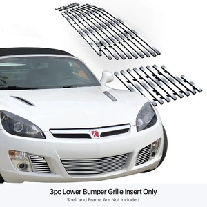 Fits 2007-2009 2008 Saturn Sky Red Line Bumper Chrome Billet Grill Insert - Picture 1 of 7
