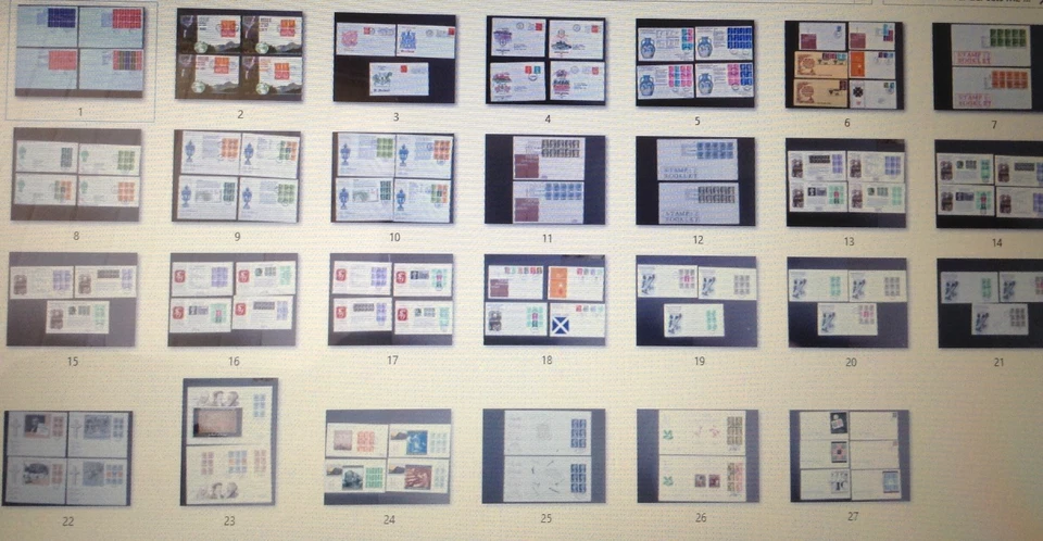 Ref: D2 - Unusual Blocks / Panes / Machins on Covers 1964 - 2002 FDC - Cheap - Image 1 of 1