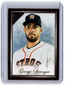 2019 Topps Gallery Wood George Springer Houston Astros #9