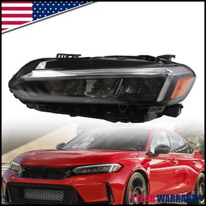 For 2022 2023 2024 Honda Civic Sedan LED Front Headlight Assembly Left Chrome - Foto 1 di 9