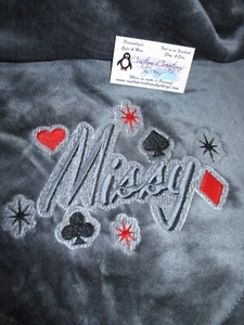 Custom Poker Player Personalized Throw Blanket, Personalized Poker Player Gift - Picture 1 of 17