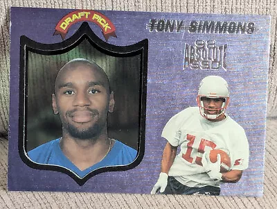 Tony Simmons - RC 1998 Playoff Absolute SSD Draft Pick Rookie #46 Patriots - Image 1 of 2