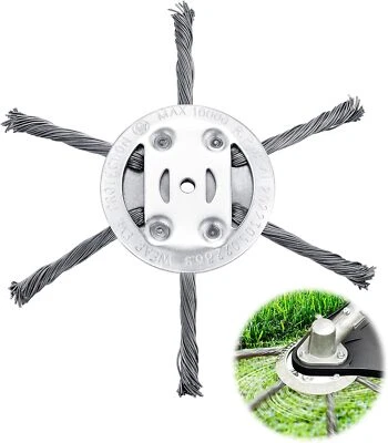 SPRIEGEN Stahldraht Unkrautbürste Fadenkopf Mähkopf Motorsense Freischneide Rasentrimmer