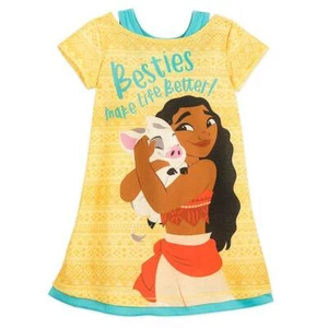 NWT Disney Store Moana Nightgown Nightshirt Sleepwear Girls 7/8,9/10 - Picture 1 of 1