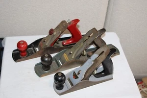 3 Vintage Holzhobel Handwerker 14" Dunlap 14" Millers Falls Nr. 900 - Bild 1 von 24