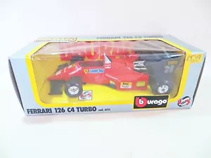 AUTO BURAGO F1 6111 ""FERRARI 126 C4 TURBO"" #28 GERHARD BERGER. 1:24. NUOVO CON SCATOLA/SCATOLA - Foto 1 di 6
