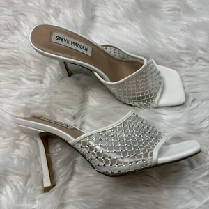 Steve Madden Malla Estrás Sandalia Tacón, Moda Moda Moda Stilleto, 7M - Imagen 1 de 7