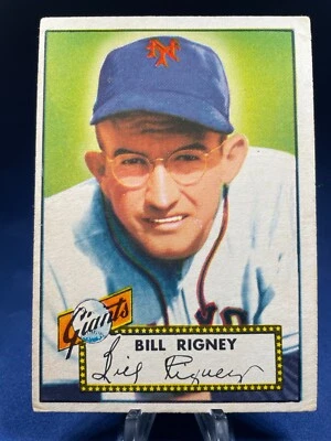 1952 Topps Baseball Card Bill Rigney #125 New York Giants - Image 1 of 2