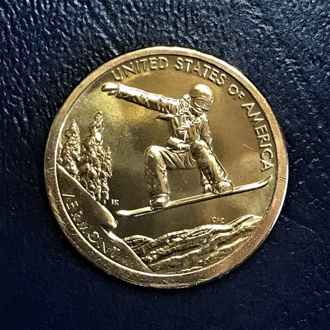 2022 D BU Vermont American Innovation Dollar Snowboarder Cover