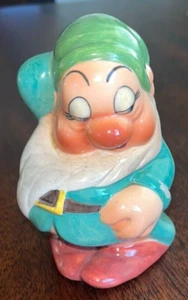 EXCELLENT 1930s Disney / Zaccagnini DWARF SLEEPY Ceramic Figurine FREE SHIP - Picture 1 of 5