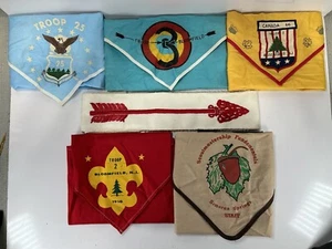 Vtg Boy Scouts Order Of The Arrow Sash And 5 Neckerchiefs Lot Bloomfield, NJ - Picture 1 of 24