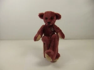 Oso de peluche Knickerbocker Mohair Mullbeary púrpura 1148 - Imagen 1 de 10