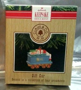 NOS Hallmark 1991 Gift Car Miniature Keepsake Ornament Claus Co RR Series NEW! - Picture 1 of 1