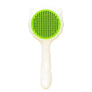 Pet Dog Cat Hair Brush Grooming Slicker Self-Cleaning For Pug - Picture 1 of 11