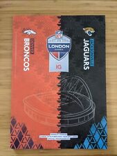 Jacksonville Jaguars Vs Denver Broncos 2022 Wembley Programme London Games