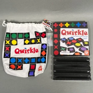 NEW MindWare Qwirkle Game 108 Durable Wooden Tiles TRAYS Drawstring Bag Family - Picture 1 of 10