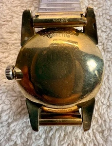 Vintage Hamilton Men’s Wristwatch 10K Gold Filled Case Speidel Band31.6mm As Is - Picture 1 of 9
