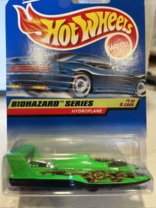 HOT WHEELS 1998 ISSUE HYDROPLANE IN GREEN - BIOHAZARD SERIES - Picture 1 of 4