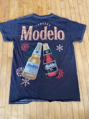 CAMISA MODELO Cerveza Para Hombre Talla S Negra CERVEZA CASUAL Cerveza Mexicana Lager Retro LN Foto 1 de 4
